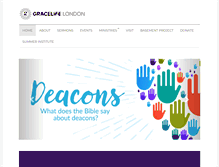 Tablet Screenshot of gracelifelondon.org